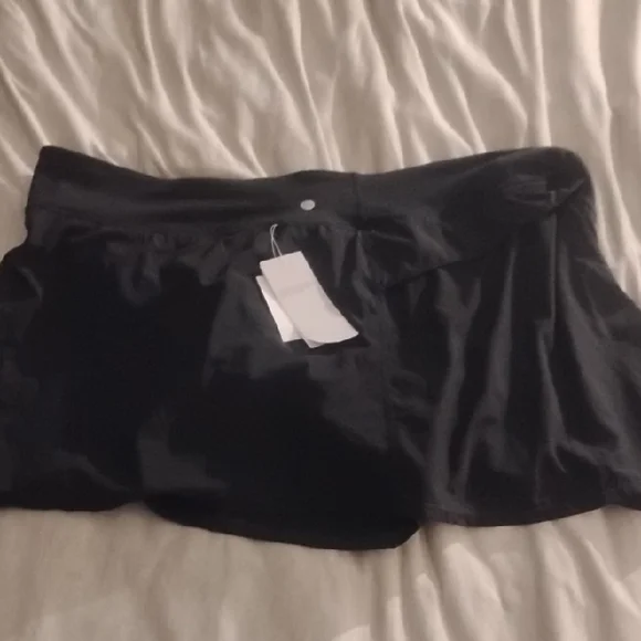 Zella Black Athletic Skort with Built-In Shorts - Picture 5 of 8